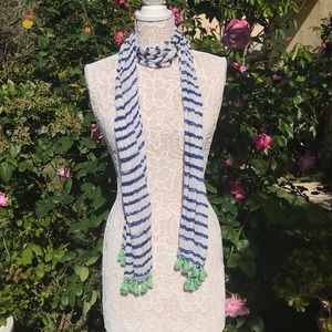 A&F spring striped scarf